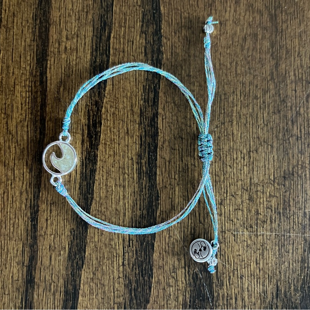 Blue and Silver Adjustable Bracelet